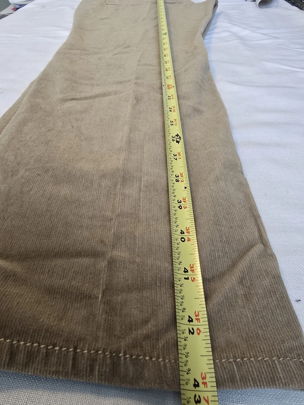 NWT Coldwater Creek Casual Corduroy Pants in Light Brown Sz 20 - Picture 3 of 4